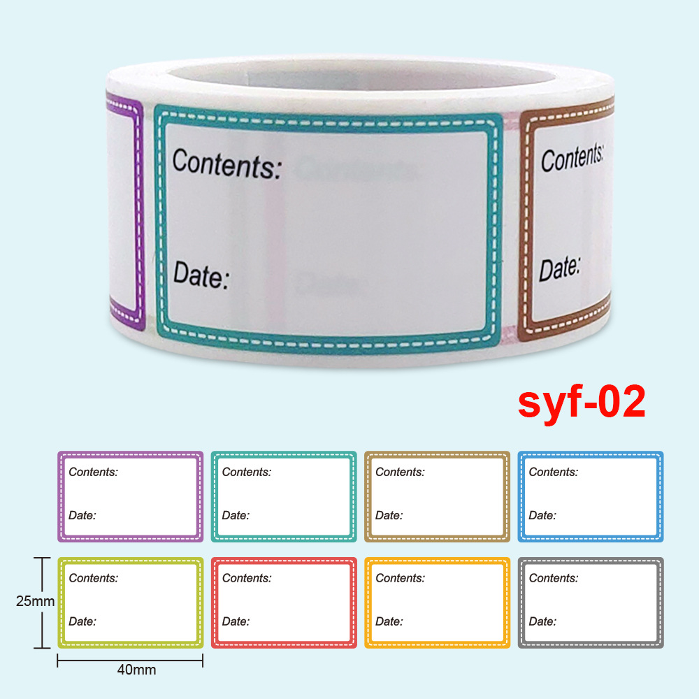 Food Storage Labels - Sicheres Datum, Lebensmittelkatalog, Aufbewahrung, selbstklebender Etikettenaufkleber,