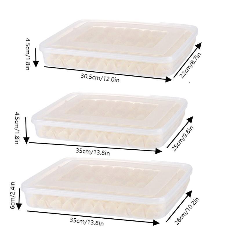 Food Storage With Dividers - Transparente Aufbewahrungsbox für Kühlschrank, Organizer für