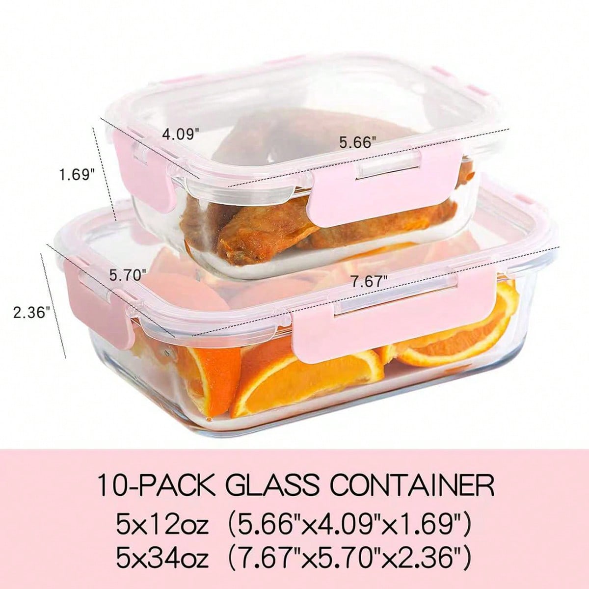 10er-Pack Glasbehälter zur Vor – Food Storage Oven Safe Bewertung und Preis